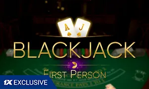 1xBet First Person Blackjack